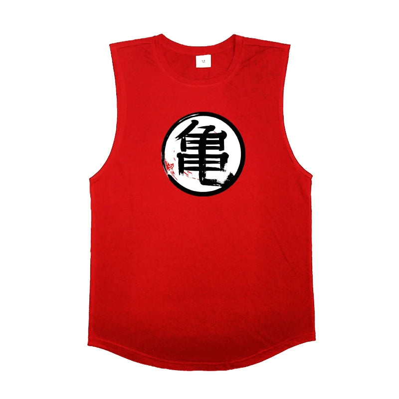 Wide Shoulder Tank Top - Dragon