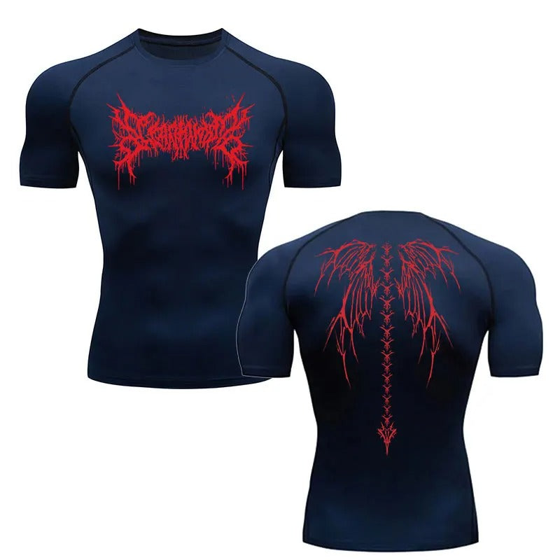 Compression Shirt - Wings of the Demon