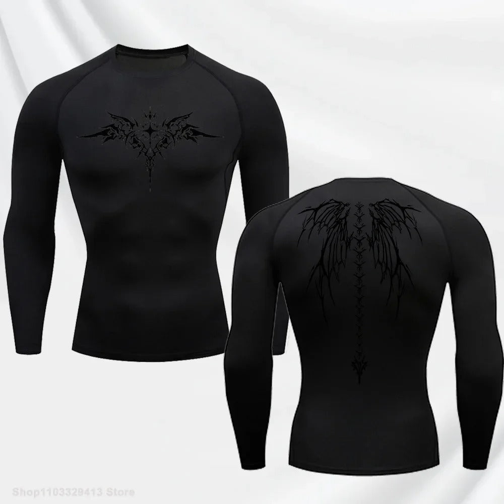 Compression Shirt - Wings of the Demon