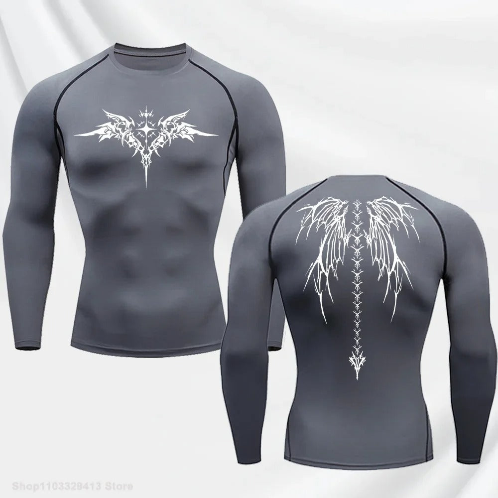 Compression Shirt - Wings of the Demon