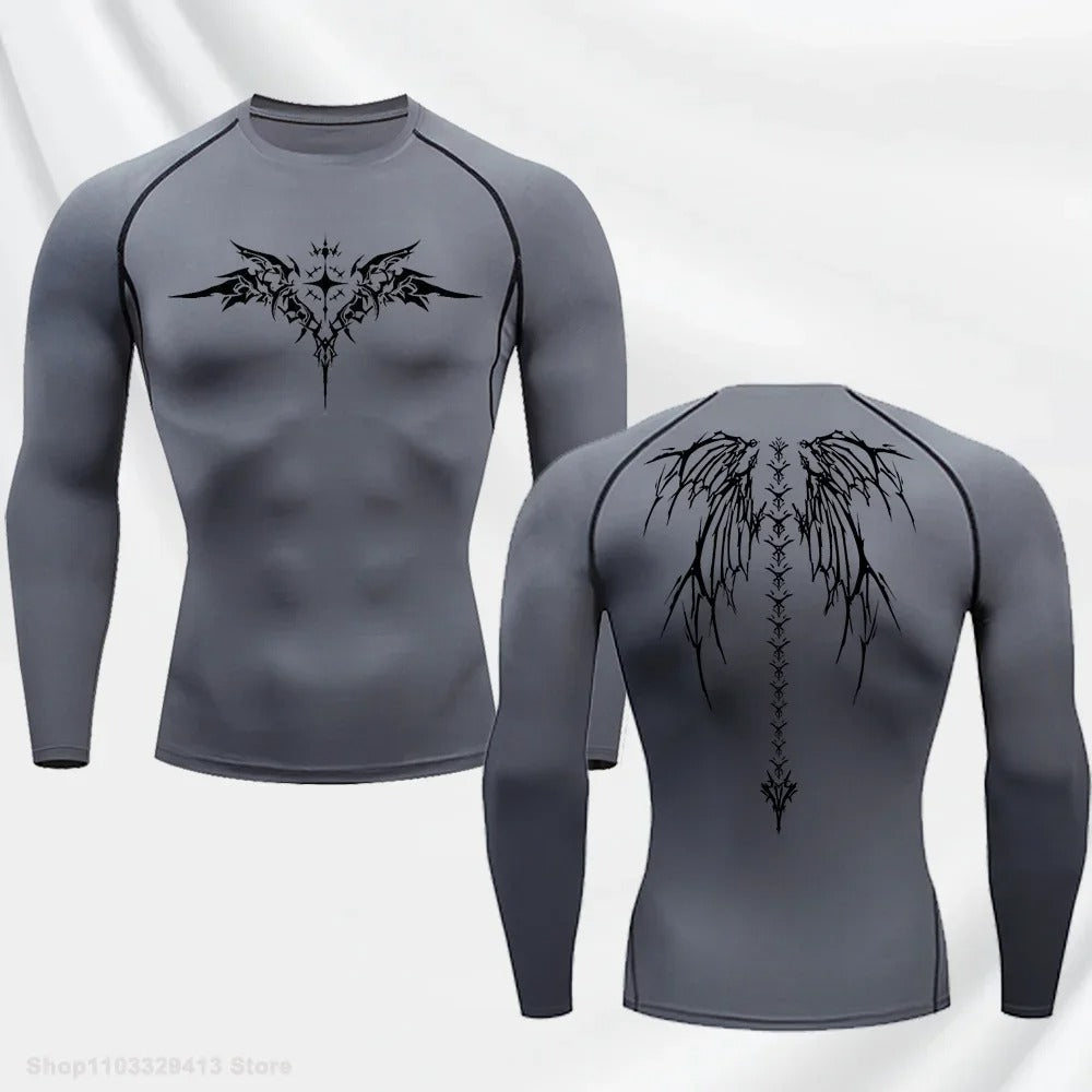 Compression Shirt - Wings of the Demon