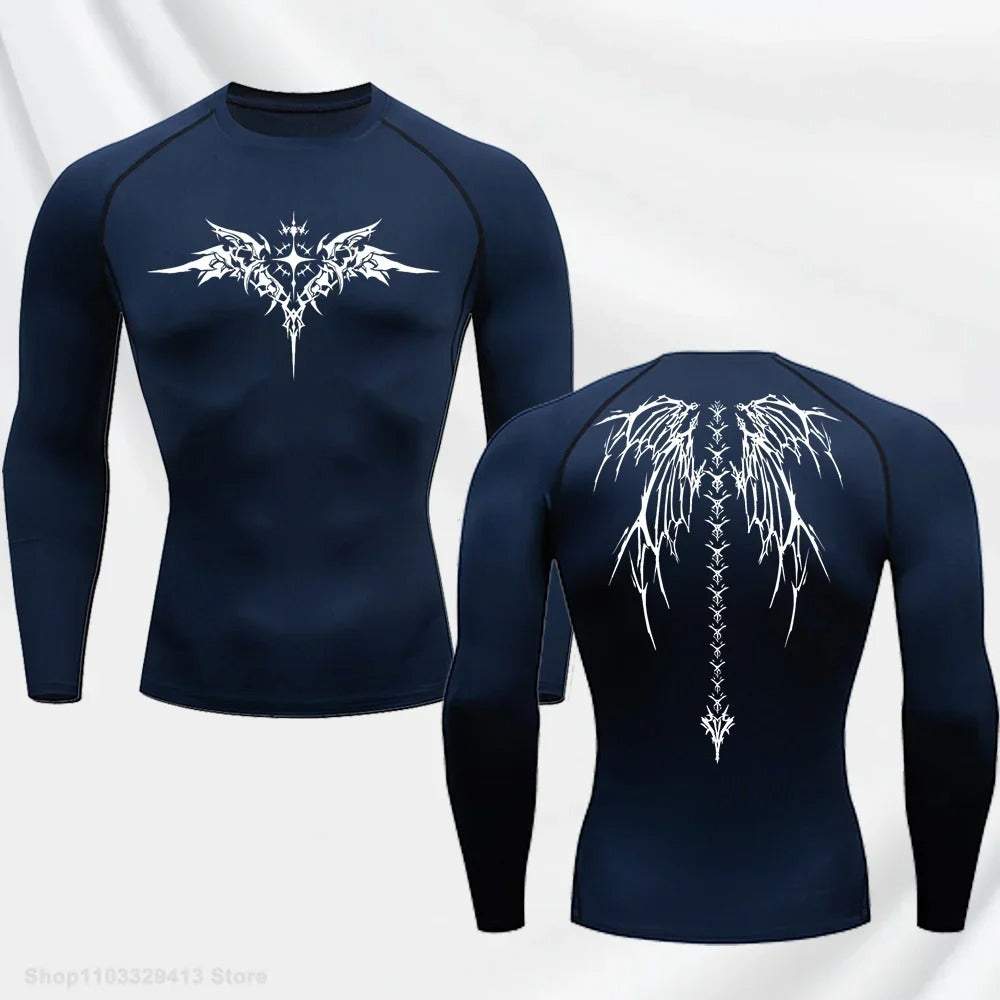 Compression Shirt - Wings of the Demon