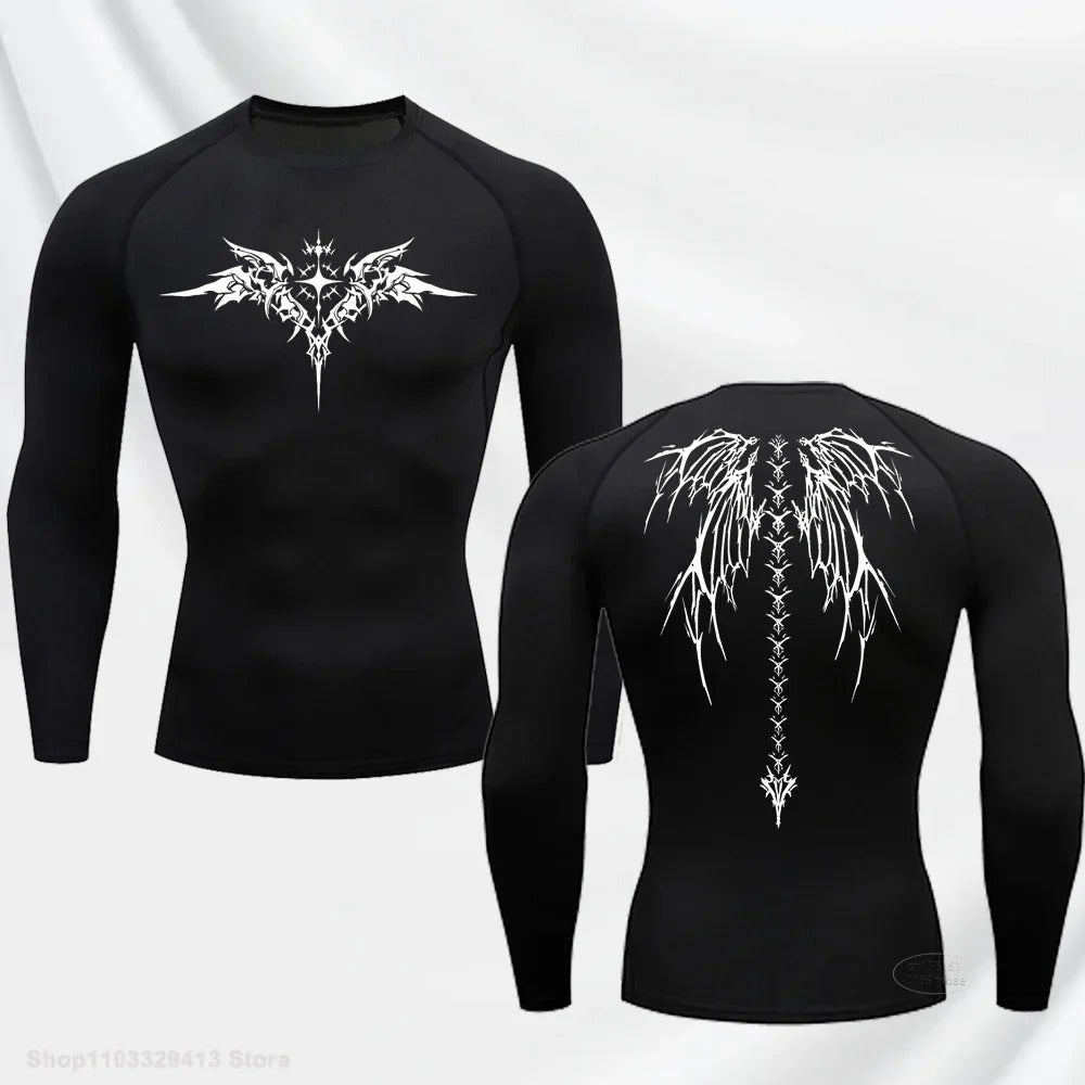 Compression Shirt - Wings of the Demon