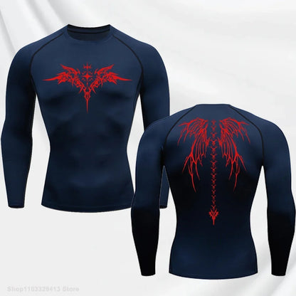 Compression Shirt - Wings of the Demon