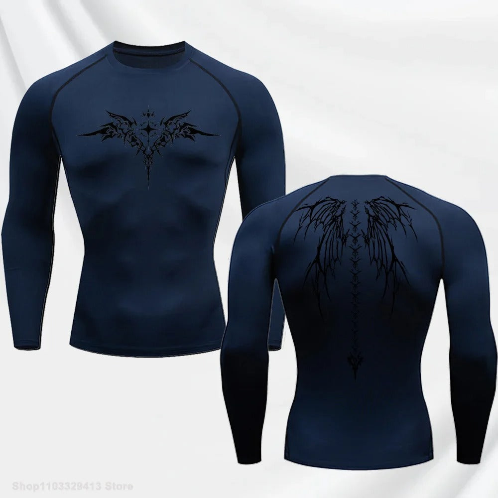 Compression Shirt - Wings of the Demon