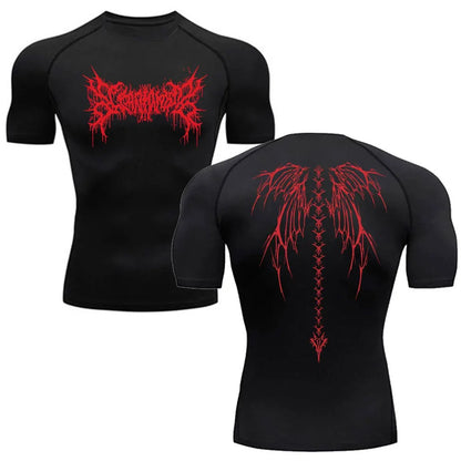 Compression Shirt - Wings of the Demon