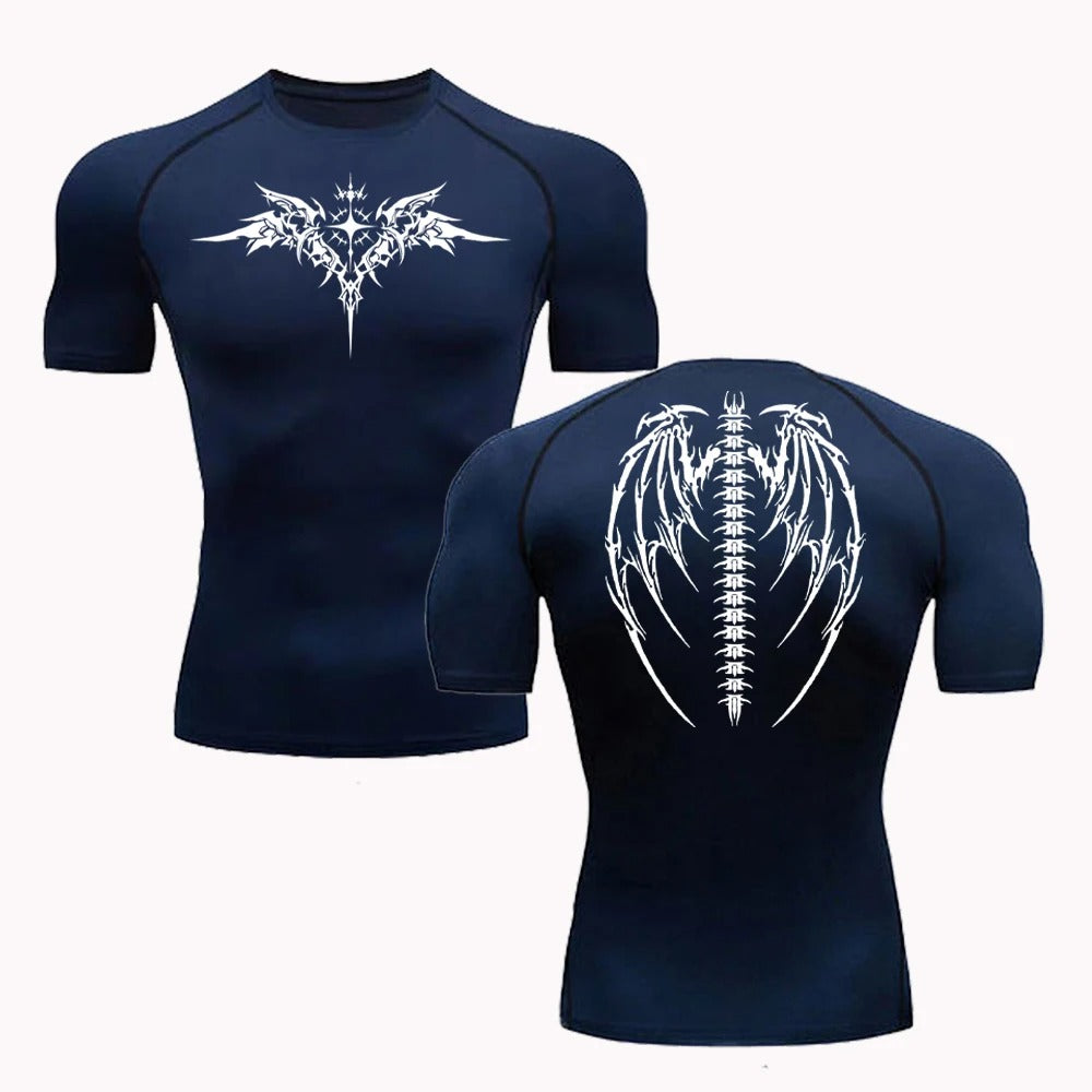 Compression shirt - Wings of the demon